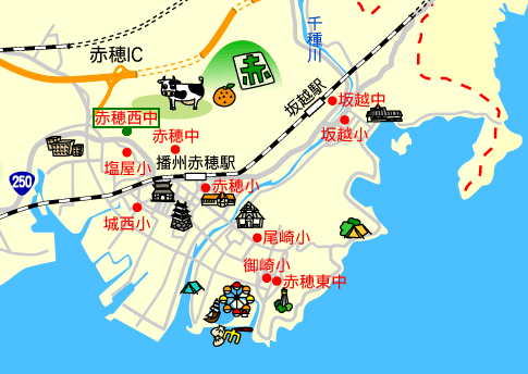 赤穂市地図